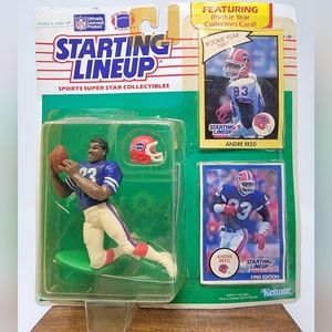 1990 Rookie Andre Reed Buffalo Bills Kenner Starting Lineup NFL Football figure